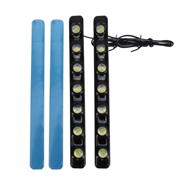 2 PCS 7W 210 LM 6000K DRL Daytime Running Light with 7 SMD-5050 Lamps, DC 12V-Reluova