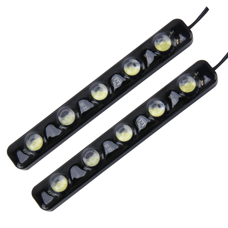 2 PCS 5W 150 LM 6000K DRL Daytime Running Light with 5 SMD-5050 Lamps, DC 12V-Reluova