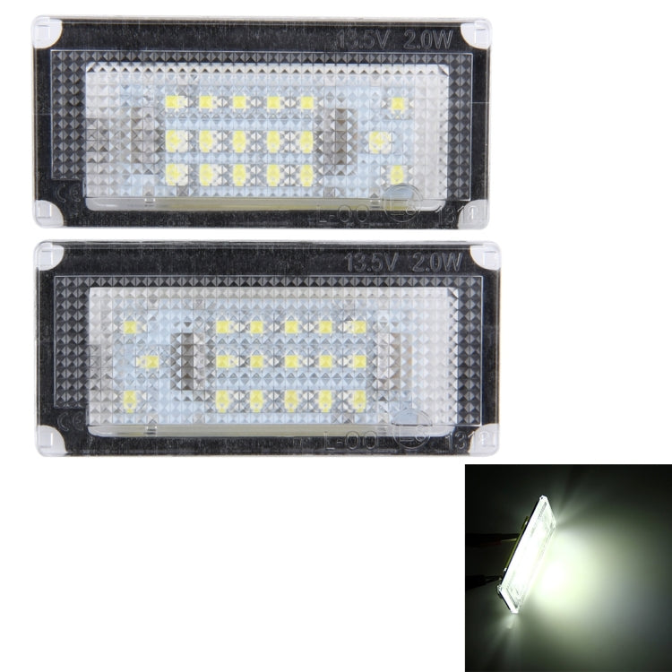 2 PCS License Plate Light with 18 SMD-3528 Lamps for BMW Mini COOPER R50/R52/R53-Reluova