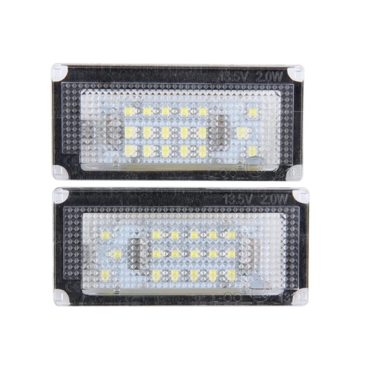 2 PCS License Plate Light with 18 SMD-3528 Lamps for BMW Mini COOPER R50/R52/R53