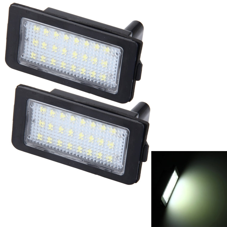 2 PCS Canbus License Plate Light with 24 SMD-3528 Lamps for BMW E38-Reluova