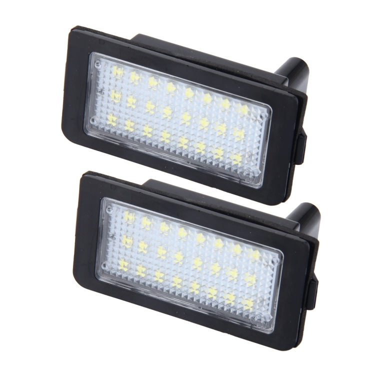 2 PCS Canbus License Plate Light with 24 SMD-3528 Lamps for BMW E38