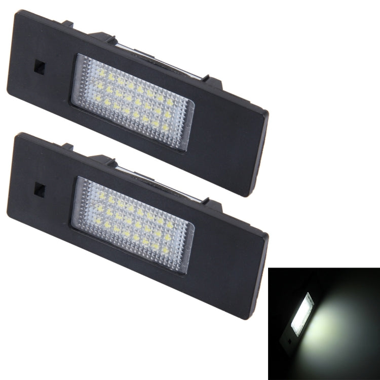 2 PCS License Plate Light with 24 SMD-3528 Lamps for BMW E87