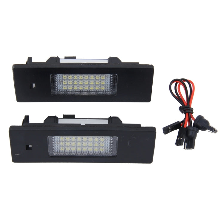 2 PCS License Plate Light with 24 SMD-3528 Lamps for BMW E87-Reluova