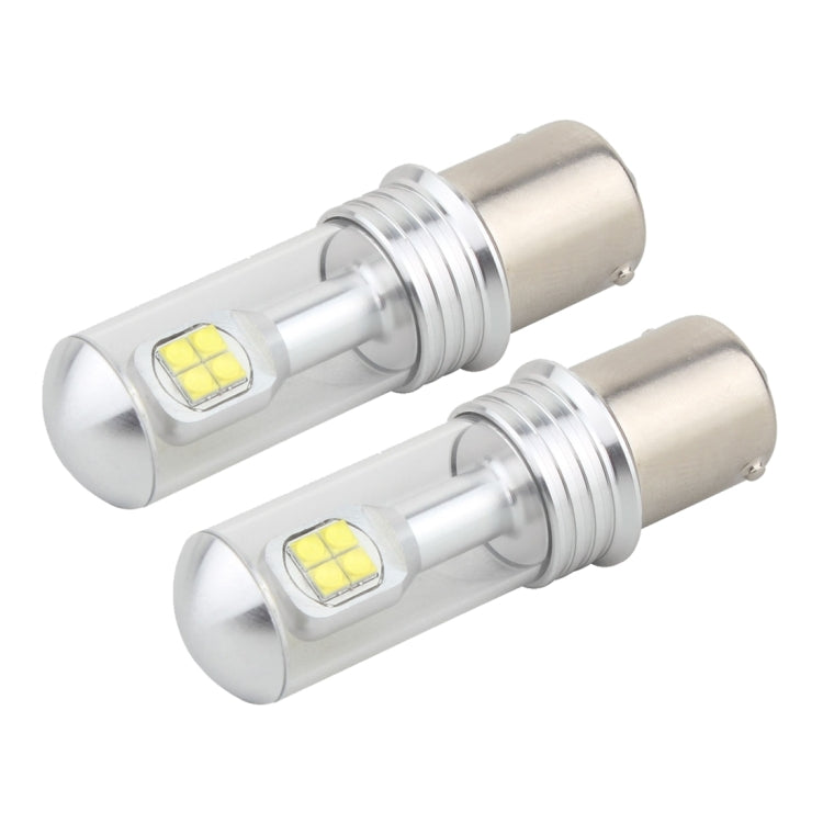 2 PCS  1156/BA15S 40W 800 LM 6000K Car Turn Light Backup Light Brake Light with 8 CREE Lamps, DC 12V-Reluova