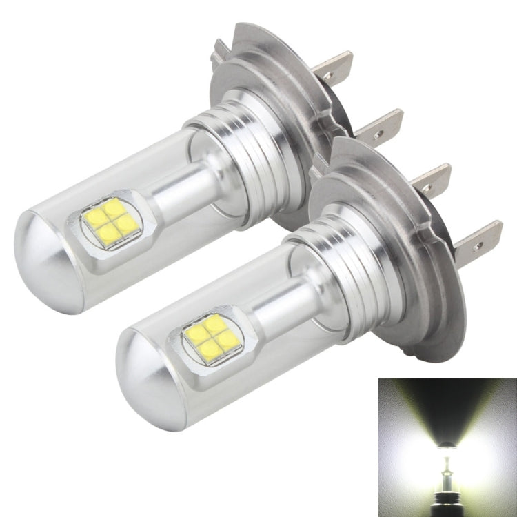 2 PCS  H7 40W 800 LM 6000K 8 CREE LEDs Car Fog Lights, DC 12V