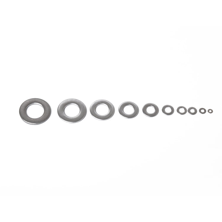 325 PCS Round Shape Stainless Steel Flat Washer Assorted Kit M2-M16 for Car / Boat / Home Appliance-Reluova