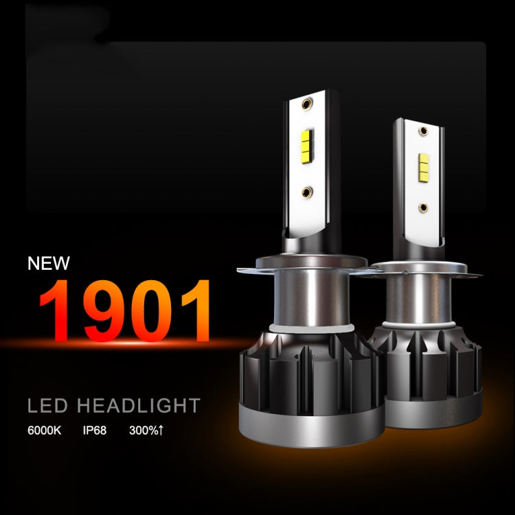 2 PCS 1901 H7 DC9-36V 14W 6000K 1400LM IP68 Car LED Headlight Lamps