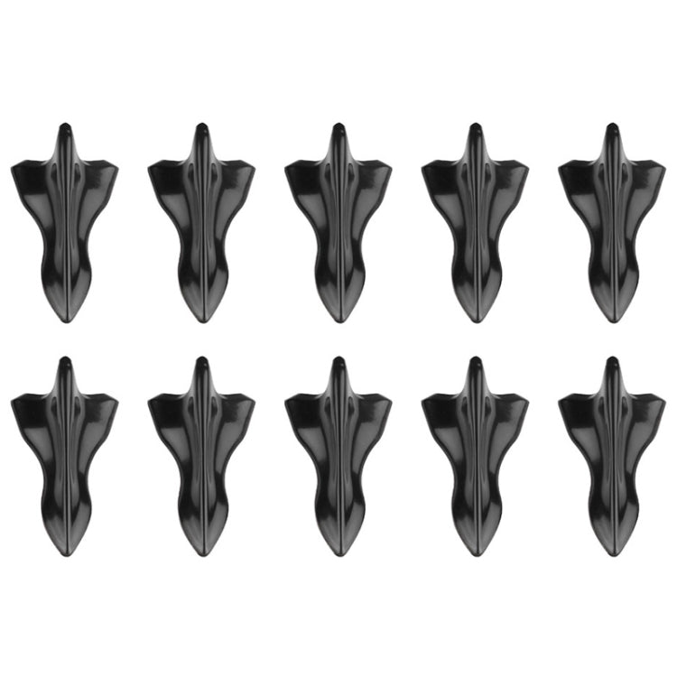 10 PCS Universal Car Black Shark Fin Diffuser Vortex Generator Roof Spoiler - Reluova 