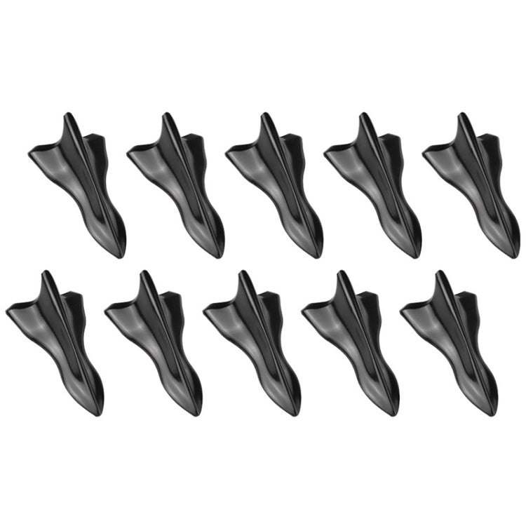 10 PCS Universal Car Black Shark Fin Diffuser Vortex Generator Roof Spoiler - Reluova 