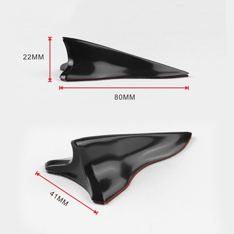 10 PCS Universal Car Black Shark Fin Diffuser Vortex Generator Roof Spoiler - Reluova 