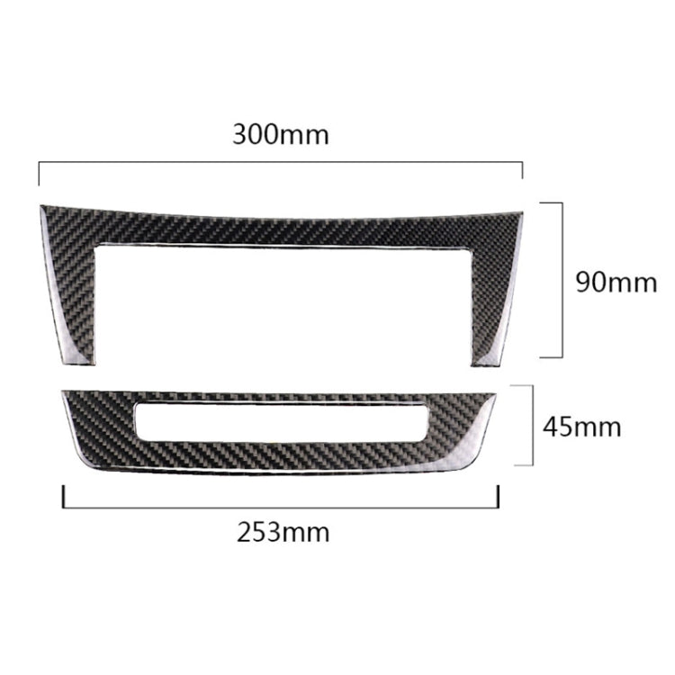 Car Carbon Fiber Central Control CD Panel Decorative Sticker for Mercedes-Benz W204 2011-2013 7-buttons ÎҵÄÉ̵ê