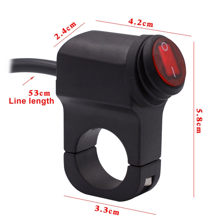 Motorcycle Headlight Auxiliary Light Waterproof Aluminum Alloy Single Flash Switches with Indicator Light ÎҵÄÉ̵ê