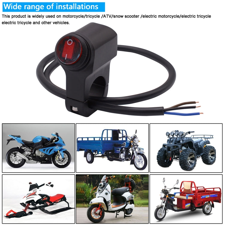 Motorcycle Headlight Auxiliary Light Waterproof Aluminum Alloy Single Flash Switches with Indicator Light ÎҵÄÉ̵ê