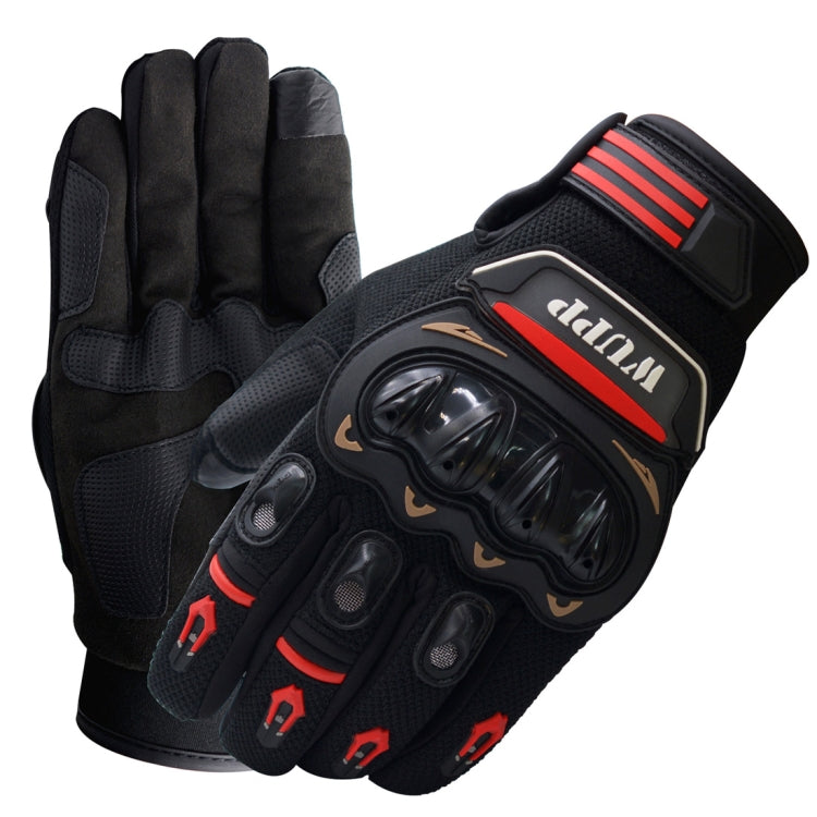 WUPP Motorcycle Gloves Touch Screen Waterproof Breathable Wearable Anti-skid Resistance Summer Winter Full-Finger Protective Gloves, Size: XL Reluova