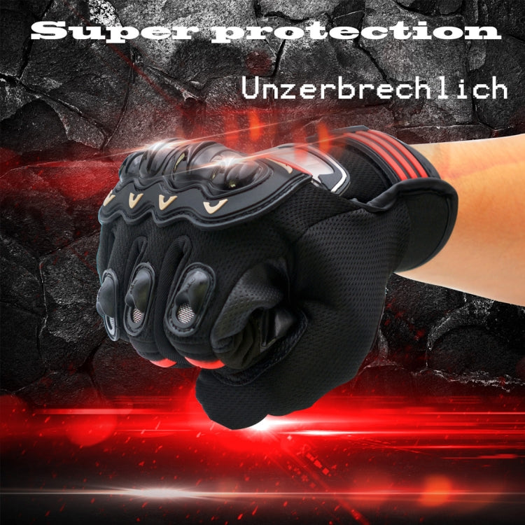 WUPP Motorcycle Gloves Touch Screen Waterproof Breathable Wearable Anti-skid Resistance Summer Winter Full-Finger Protective Gloves, Size: XL Reluova