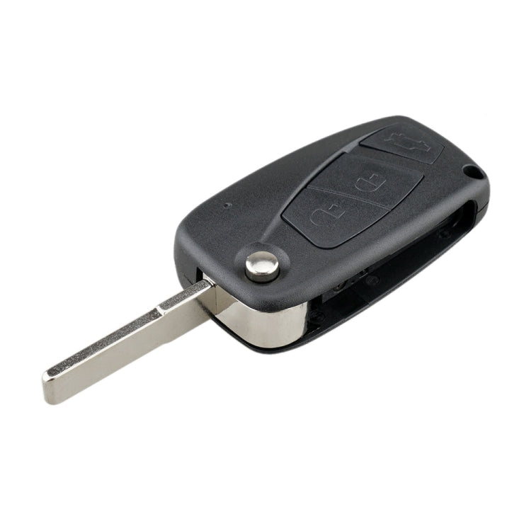 For FIAT Car Keys Replacement 3 Buttons Car Key Case with Side Battery Holder