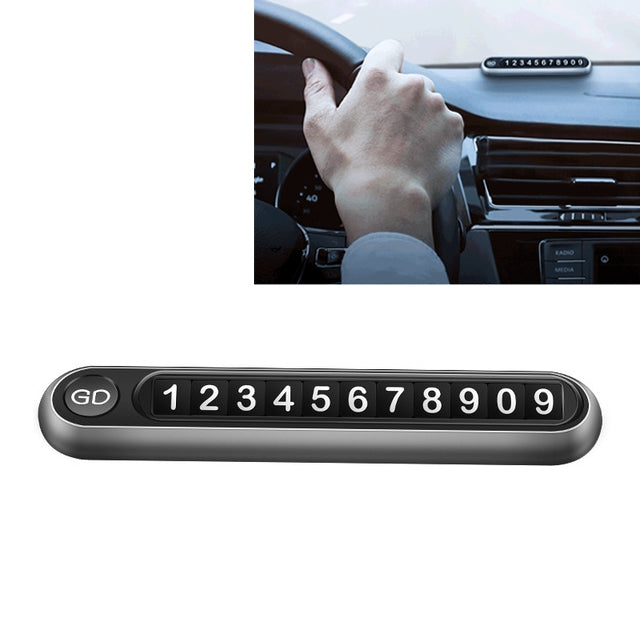 Hidden Number Metal Car Temporary Parking Number Plate Parking Card ÎҵÄÉ̵ê