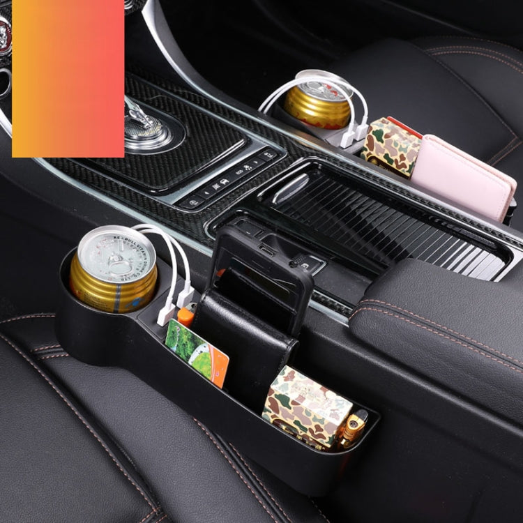 Car Multi-functional Driver Seat Console PU Leather Box Cigarette Lighter Charging Pocket Cup Holder Seat Gap Side Storage Box ÎҵÄÉ̵ê