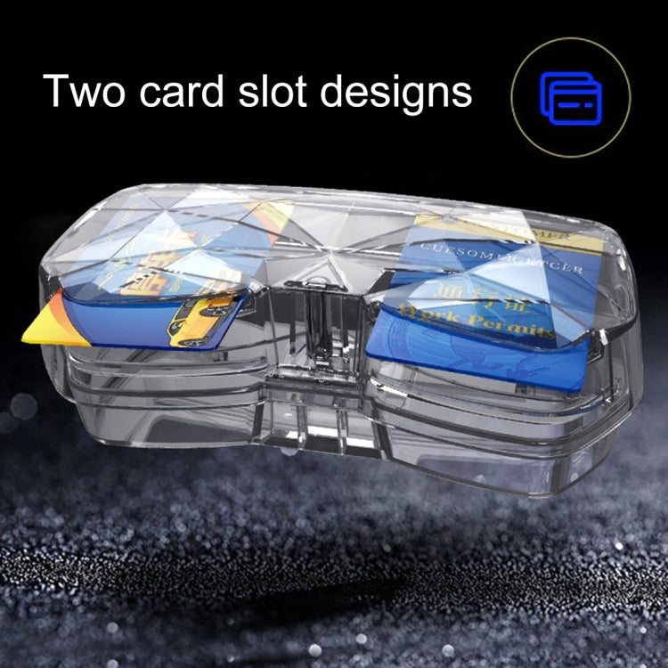 Car Multi-functional Glasses Case Sunglasses Storage Holder with Card Slot, Diamond Style ÎҵÄÉ̵ê