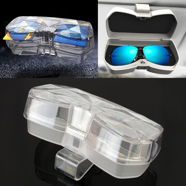 Car Multi-functional Glasses Case Sunglasses Storage Holder with Card Slot, Diamond Style ÎҵÄÉ̵ê