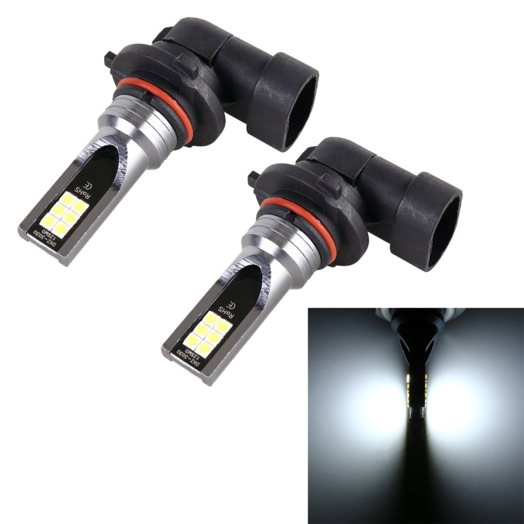 2 PCS 9005 DC12V-24V / 12W / 3000K / 800LM 12LEDs SMD-3030 Car LED Fog Light