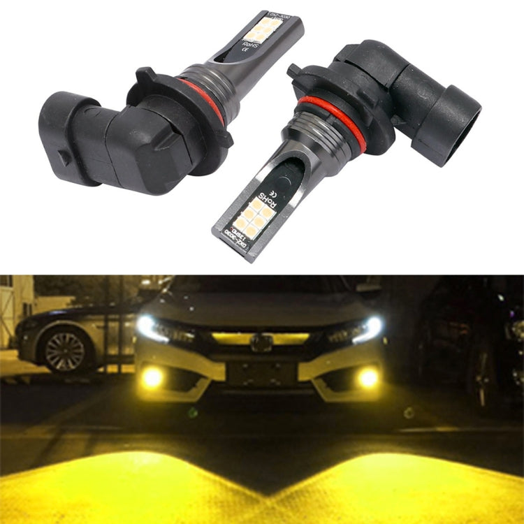 2 PCS 9005 DC12V-24V / 12W / 3000K / 800LM 12LEDs SMD-3030 Car LED Fog Light