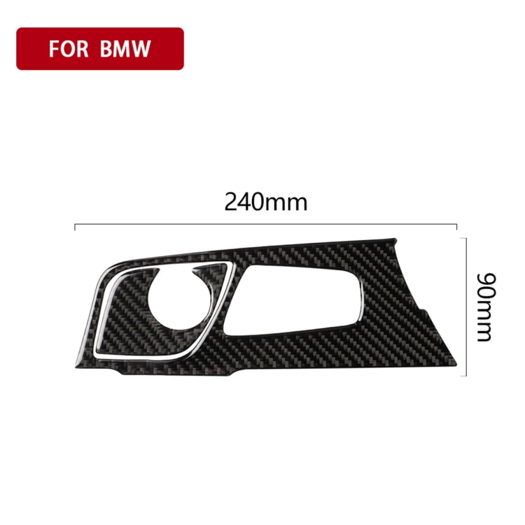 2 in 1 Car Carbon Fiber Gear Position Panel Decorative Sticker for BMW 5 Series G38 528Li / 530Li / 540Li 2018, Left Drive-Reluova