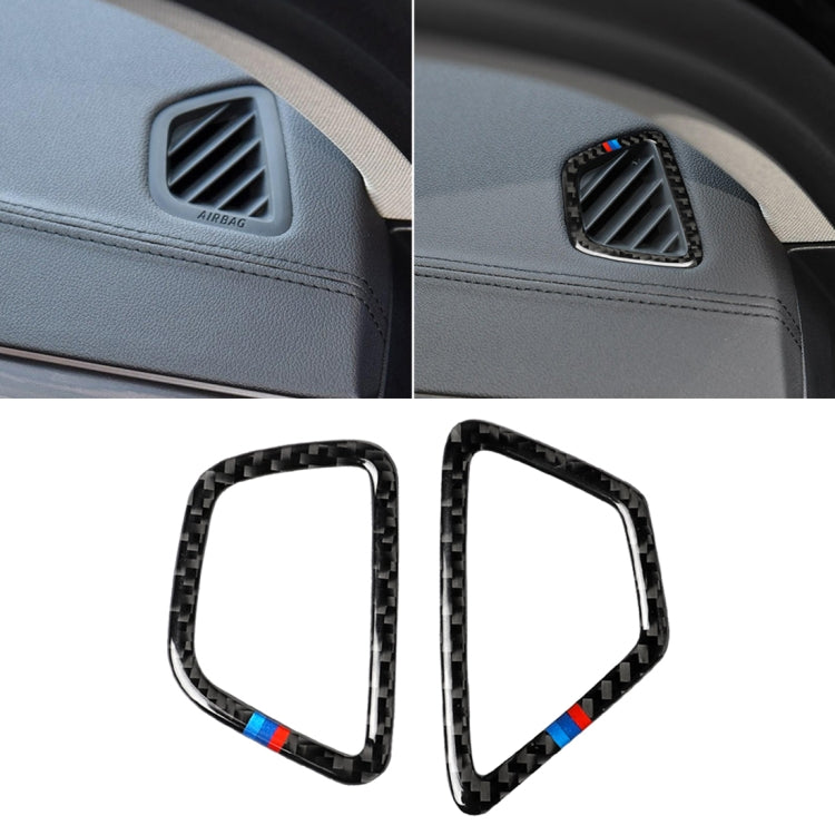 Car Tricolor Carbon Fiber Instrument Air Vent Frame Decorative Sticker for BMW 5 Series G38 528Li / 530Li / 540Li 2018, Left Drive ÎҵÄÉ̵ê