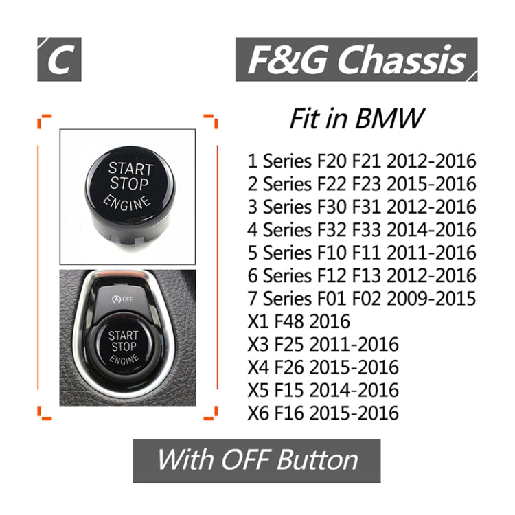 Car Engine Start Key Push Button Cover for BMW G / F Chassis,  with Start and Stop ÎҵÄÉ̵ê