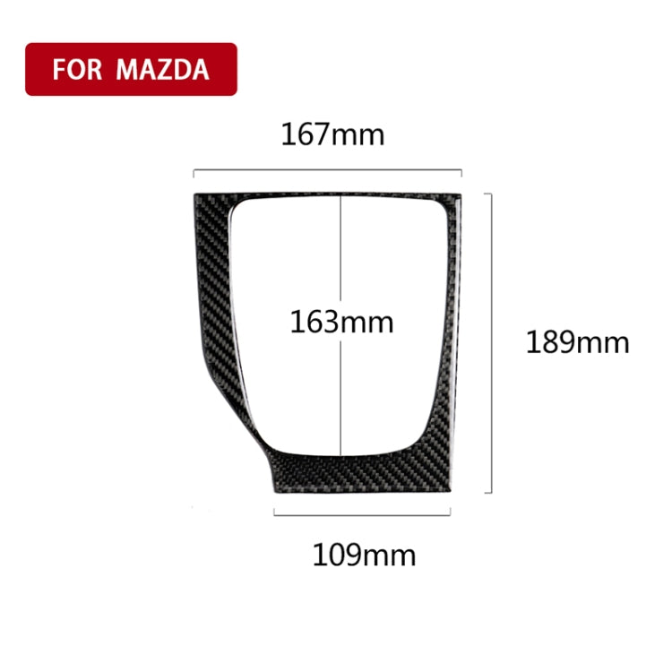 Car Carbon Fiber Left Drive Manual Gear Frame C Decorative Sticker for Mazda Axela 2017-2018 ÎҵÄÉ̵ê