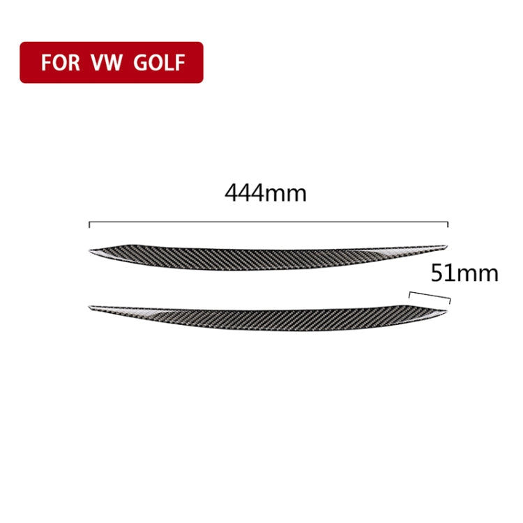 Car Carbon Fiber Light Eyebrow for Volkswagen Golf 7 ÎҵÄÉ̵ê