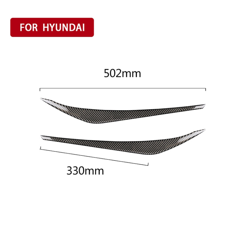 Car Carbon Fiber Light Eyebrow for Hyundai Elantra 2016-2018 ÎҵÄÉ̵ê