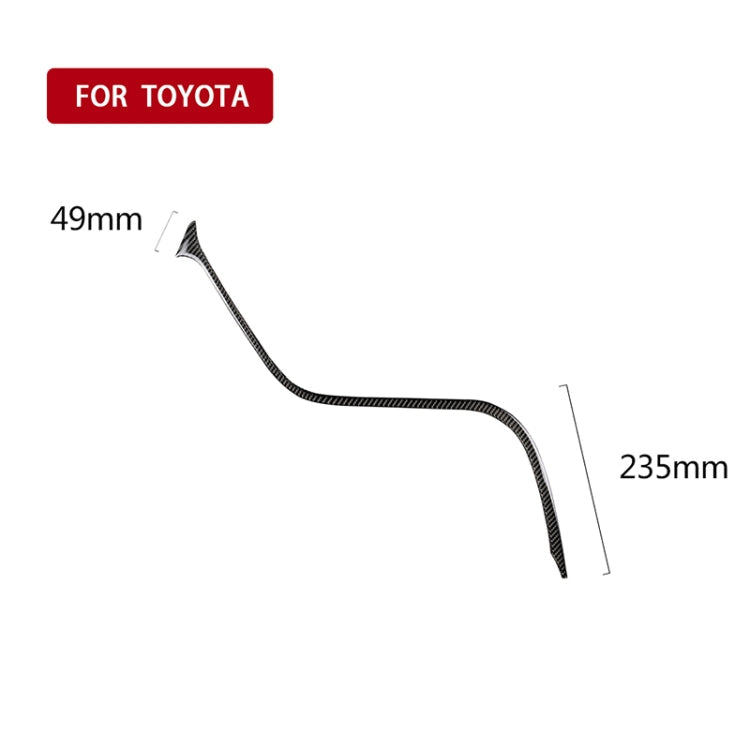 Car Carbon Fiber Central Control S Strip Decorative Sticker for Toyota Eighth Generation Camry 2018-2019, Left Drive ÎҵÄÉ̵ê