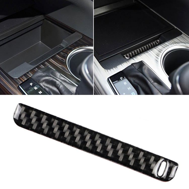 Car Carbon Fiber Storage Box Groove Decorative Sticker for Toyota Eighth Generation Camry 2018-2019, Left Drive ÎҵÄÉ̵ê