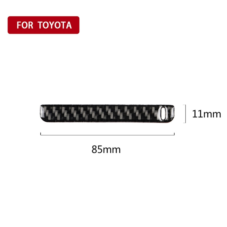 Car Carbon Fiber Storage Box Groove Decorative Sticker for Toyota Eighth Generation Camry 2018-2019, Left Drive ÎҵÄÉ̵ê