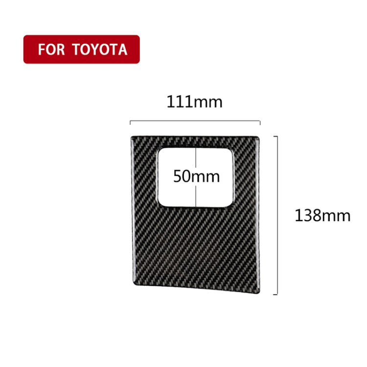 Car Carbon Fiber Main Driving Storage Box Decorative Sticker for Toyota Eighth Generation Camry 2018-2019, Left Drive ÎҵÄÉ̵ê