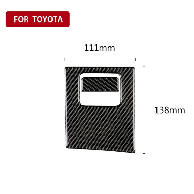 2 in 1 Car Carbon Fiber Main Driving Storage Box Handle Decorative Sticker for Toyota Eighth Generation Camry 2018-2019, Left Drive-Reluova