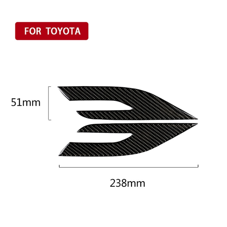 2 PCS Car Carbon Fiber Headlight Decorative Sticker for Toyota Eighth Generation Camry 2018-2019-Reluova