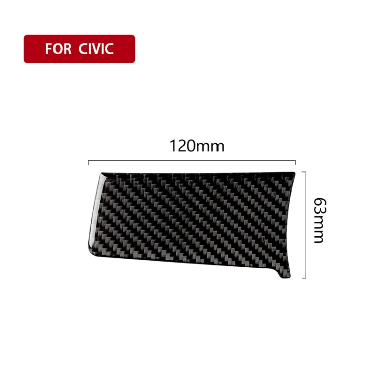 Car Carbon Fiber Central Control Left Stripe Decorative Sticker for Honda Tenth Generation Civic 2016-2019, Left Drive ÎҵÄÉ̵ê