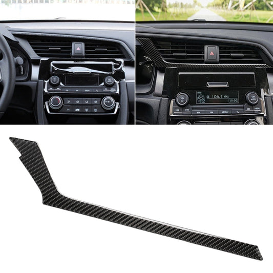 Car Carbon Fiber Central Control Air Outlet Below Decorative Sticker for Honda Tenth Generation Civic 2016-2019, Left Drive ÎҵÄÉ̵ê