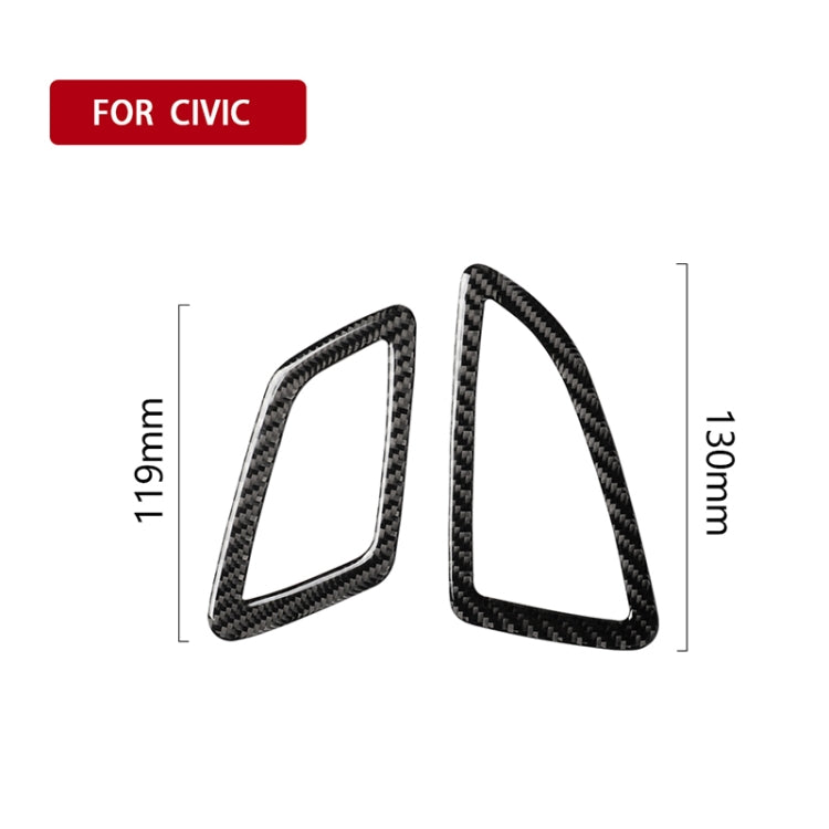 Car Carbon Fiber Left Drive Instrument Air Outlet Decorative Sticker for Honda Tenth Generation Civic 2016-2019 ÎҵÄÉ̵ê