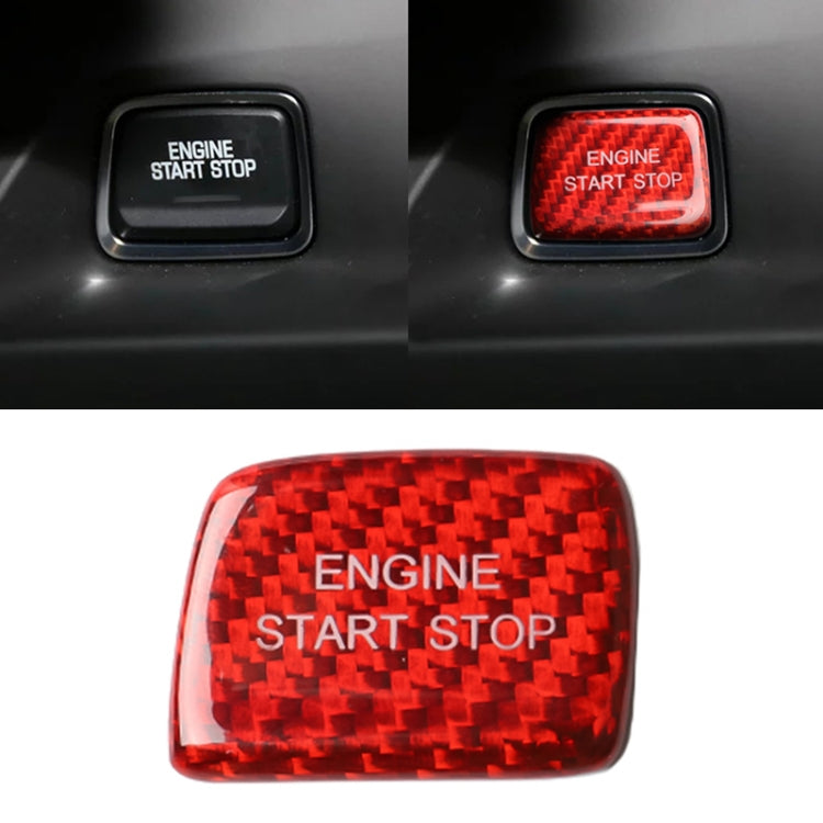 Car Carbon Fiber One-button Start Button Decorative Sticker for Chevrolet Camaro 2016-2019 ÎҵÄÉ̵ê