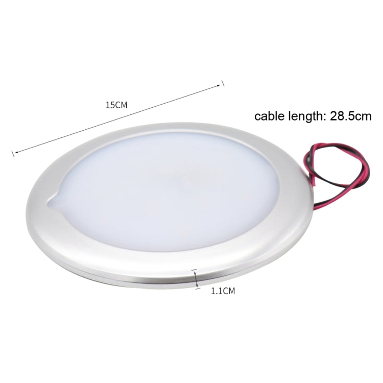 DC 9-30V 4.5W 3000-3300K IP67 Marine RV Dimmable 150mm LED Dome Light Ceiling Lamp, with Touch Control ÎҵÄÉ̵ê