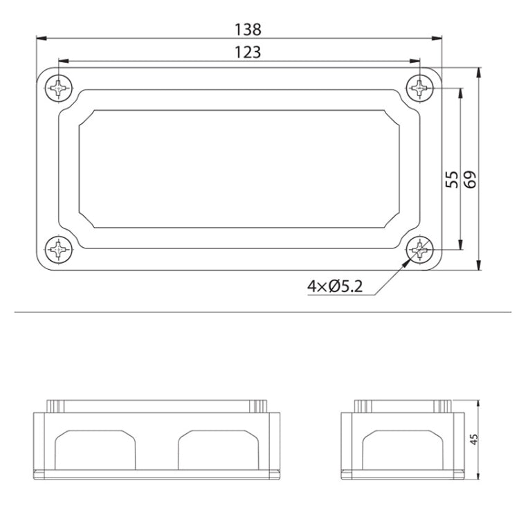 Max DC 48V 100A Heavy-Duty Module Design Bus Bar 4 M6 / 12 M4 Terminal Studs Box Busbar for Car / RV / Boat