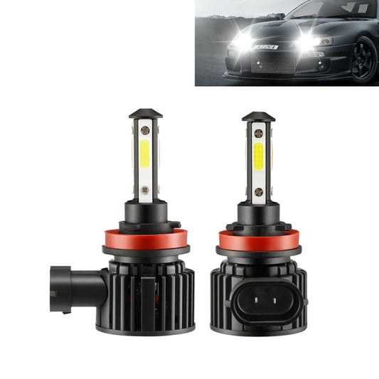 F8 H11 2 PCS 22W 3000LM 6000K Four Side DOB LED Headlight Fog Light Bulbs High Beam Conversion Kit DC 9-32V ÎҵÄÉ̵ê