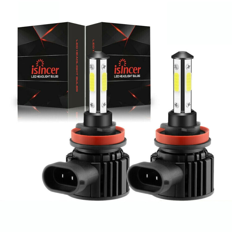 F8 H11 2 PCS 22W 3000LM 6000K Four Side DOB LED Headlight Fog Light Bulbs High Beam Conversion Kit DC 9-32V ÎҵÄÉ̵ê