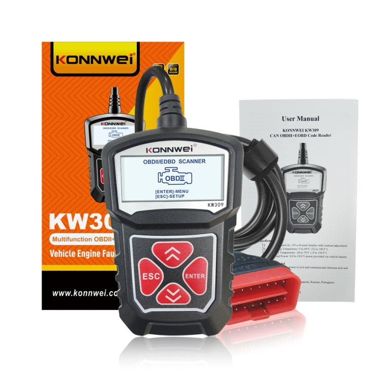 KONNWEI KW309 V309 V310 MS309 Code Reader OBD2 Scanner Diagnostic Tool