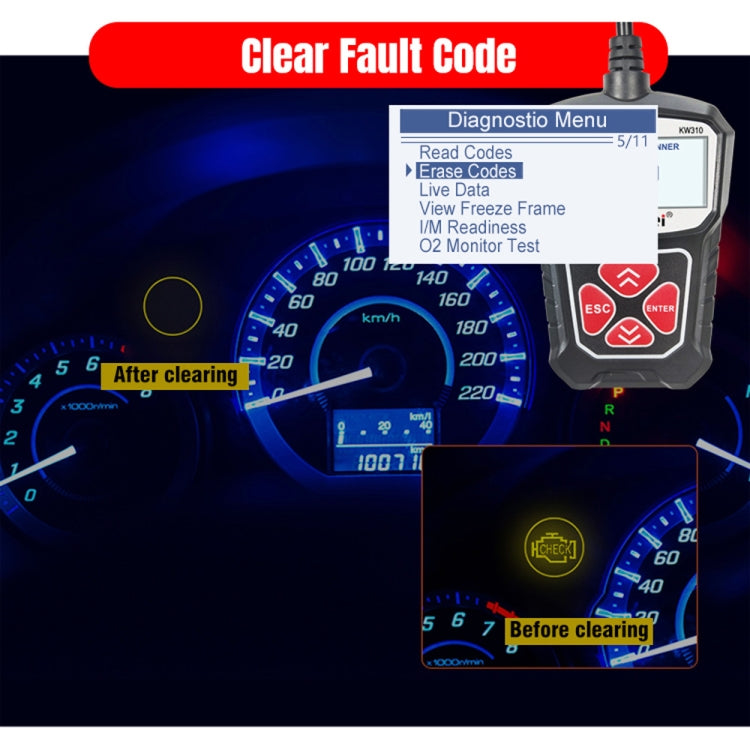 KONNWEI KW310 OBD Car Fault Detector Code Reader ELM327 OBD2 Scanner Diagnostic Tool ÎҵÄÉ̵ê