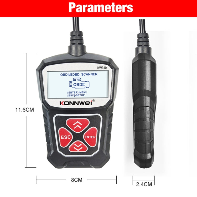 KONNWEI KW310 OBD Car Fault Detector Code Reader ELM327 OBD2 Scanner Diagnostic Tool ÎҵÄÉ̵ê